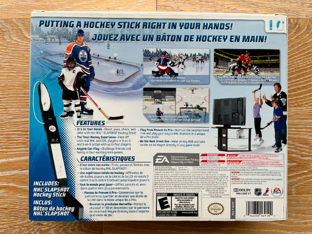 Wii NHL Slapshot Hockey Game and Stick in Nintendo Wii in City of Toronto - Image 4