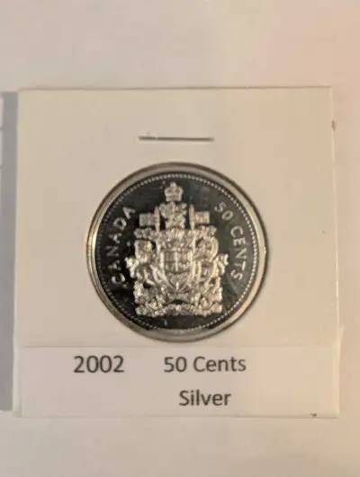 2002 Silver 50 Cent Coin, View more