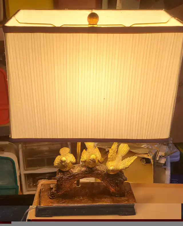 Lamp, Three Bird Brass & wood, working in Indoor Lighting & Fans in Mississauga / Peel Region - Image 8