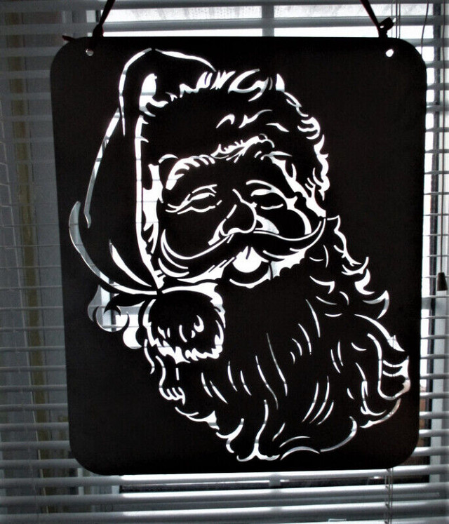Laser-cut Stainless Steel Santa Claus Face 430x360x1.5mm in Other Business & Industrial in Stratford - Image 2