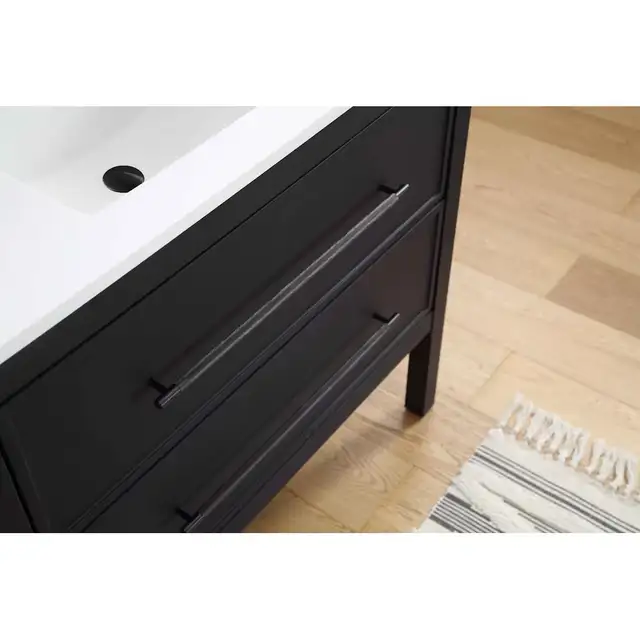 36” Black Bathroom Vanity Marble Top 3 Drawer - New Boxed in Cabinets & Countertops in Oakville / Halton Region - Image 7