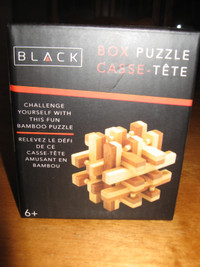 Boîte Casse-Tête 3D en bois (bambou), 18 pièces, difficile