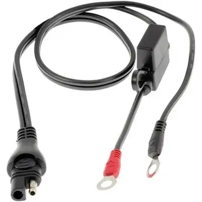 NEW TecMate 1 Battery Tender Trickle Charger Leads cable connection 12 inches long with inline fuse...