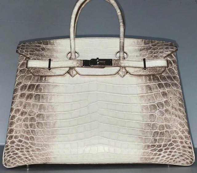 Hermes Himalayan Birkin 35 crocodile leather Palladium HW in Women's - Bags & Wallets in City of Toronto - Image 4