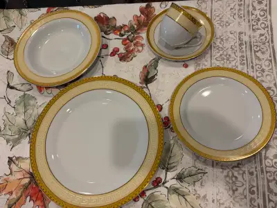 8-Seater Royal/Gold Dining Table Sets:, View more
