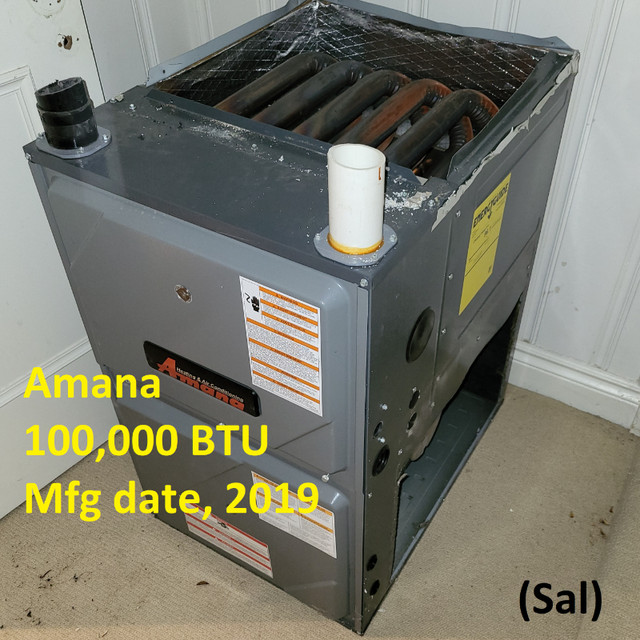 Gas Furnace - Amana-Goodman, 100k BTU, Mfg Date 2019 in Heating, Cooling & Air in Markham / York Region - Image 2