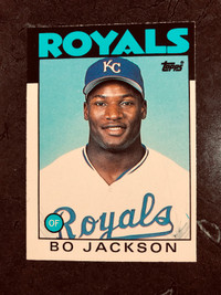 1986 Topps Traded Bo Jackson #50T Rookie Baseball Card