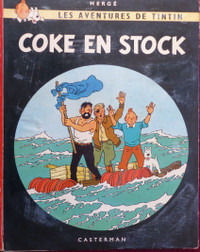 TINTIN COKE EN STOCK 1967 EXCELLENT ÉTAT TAXE NCLUSE