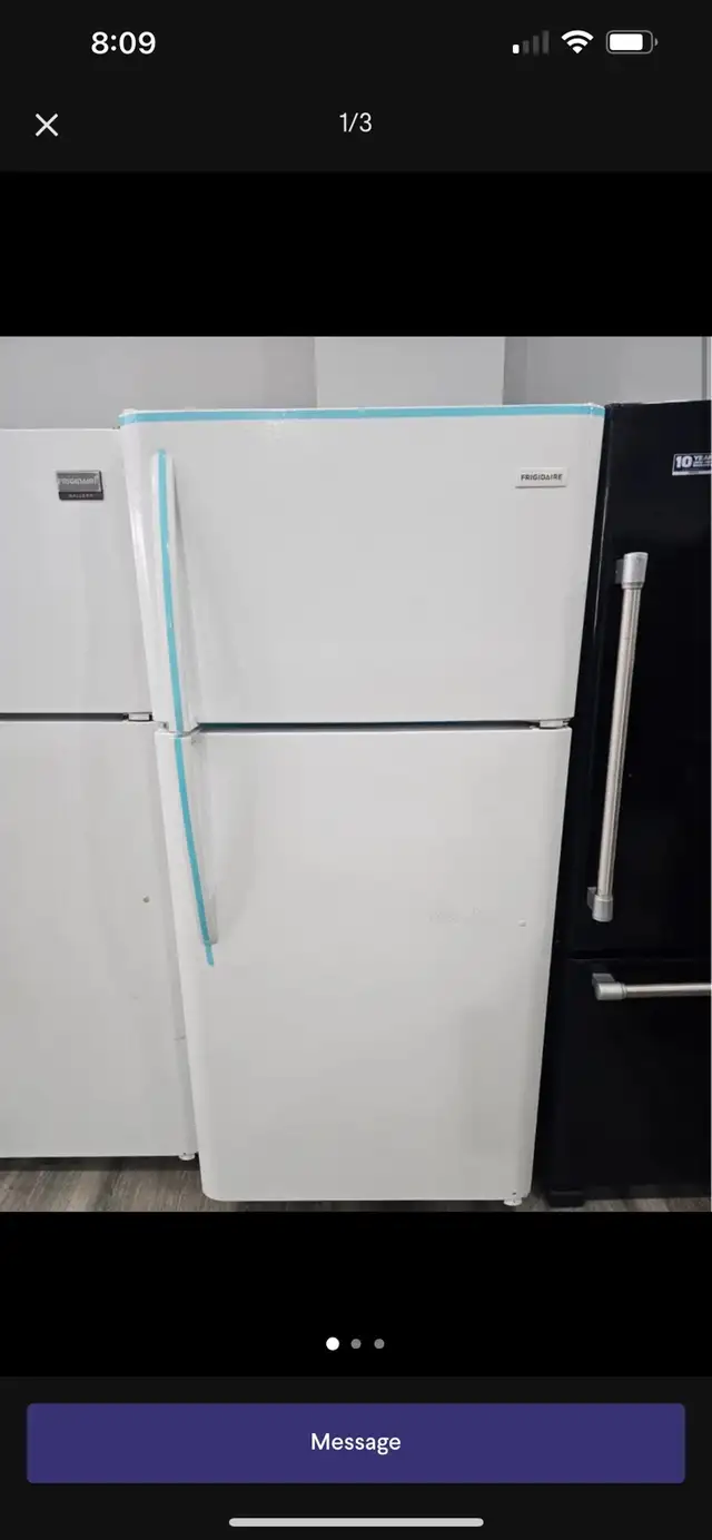white top freezer bottom fridge can deliver  in Refrigerators in Oakville / Halton Region - Image 2