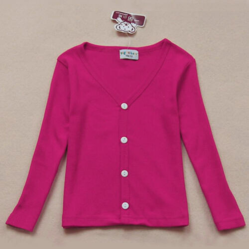 Kids Girl's Hot Pink Button Light Cardigan Sweater Size 4T in Clothing - 4T in Edmonton - Image 2