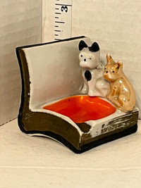 Vintage Ashtray Two Dogs JAPAN