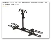 Bike Rack - 2 bikes - SportRack - Maple Ridge