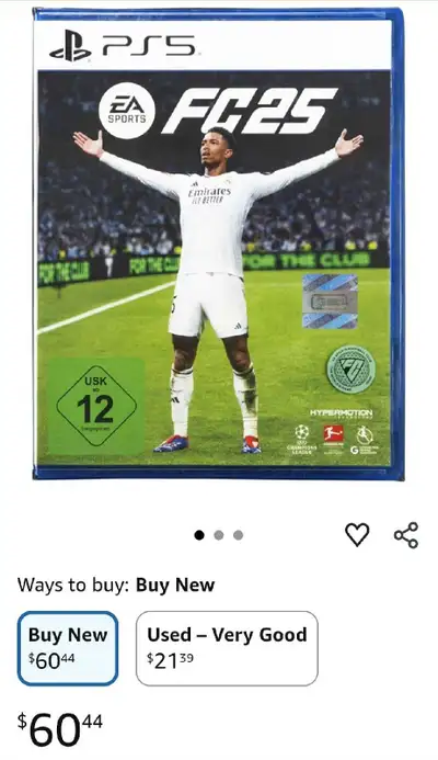 PS5 EA Sports FC 25 brand new sealed, View more
