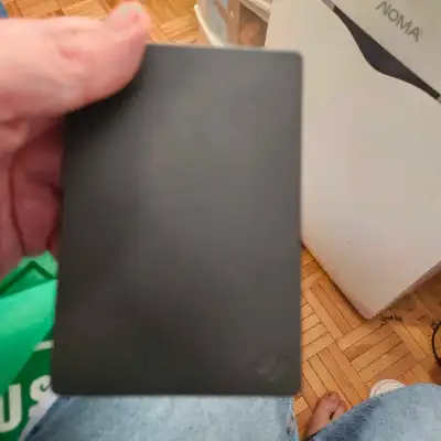 Portable hard drive everybody should have one because you can back up anything on a laptop or tablet...