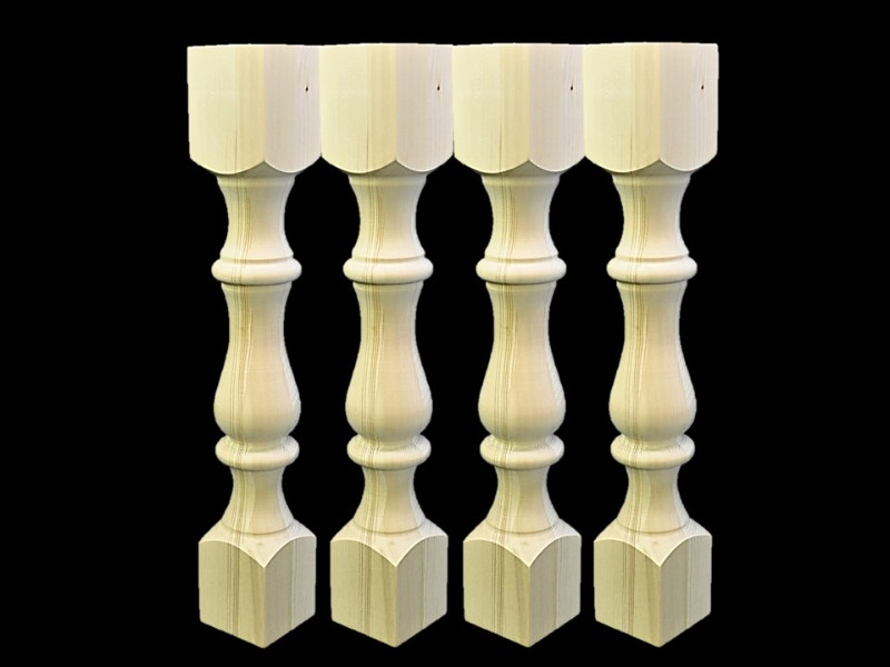 Turned dining table legs kitchen island legs coffee table legs Dining