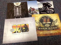 HARLEY DAVIDSON SALES BROCHURES. CATALOGS. POSTERS MAGS ETC.