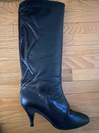 Charles David Ladies Vintage Black Boots size 36, 6 to 6.5
