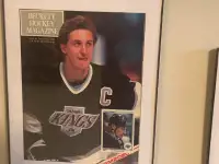 Two Framed Gretzky Becketts First NHL Cover 1990