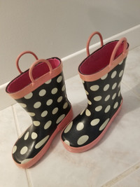 Bottes de pluie- fille-grandeur 10 enfant