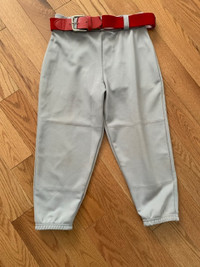 Easton softball pants size YL (inc belt/socks)