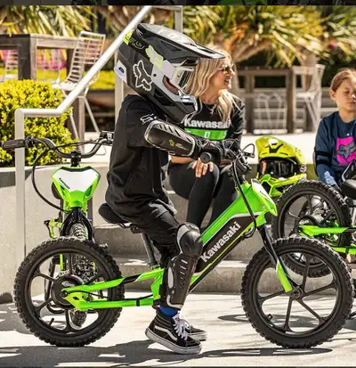 Brand New Kawasaki Electric Bike (Electrode 16) for kids, is a balance bike with 250W motor, lithium...