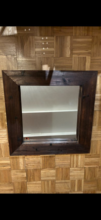 Miroir en bois de style bois de grange