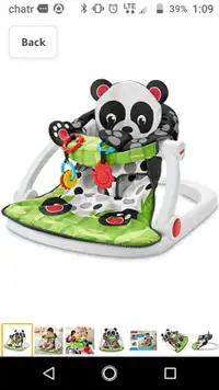 Brand new Fisher Price sit me up floor seat