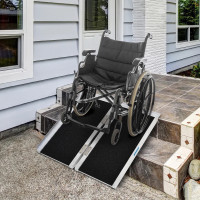 2ft Wheelchair Ramp Scooter Mobility Non-Skid PVC Layering Porta