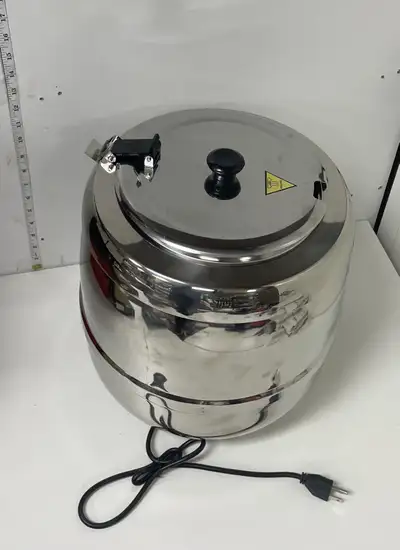 10L Countertop Electric Soup Kettle, Commercial Soup Warmer Pot for Restaurant and Big Family, with...