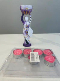 Moon Goddess Candle Holder with 6 rose candles