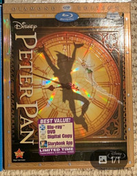 Disney Peter Pan Diamond Edition Blu-ray + DVD] No Digital Codes