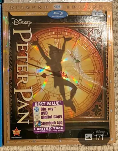 Disney Peter Pan Diamond Edition Blu-ray + DVD] No Digital Codes, View more
