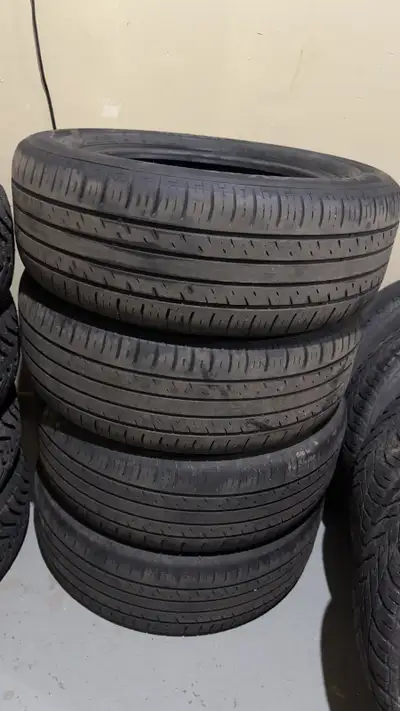 $30 obo for all 4 tires! Want gone. all season tires good cheap set of tires to get you by Or burner...