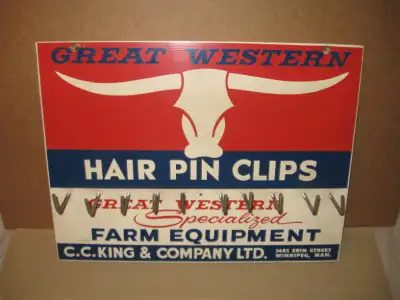 FOR SALE Vintage Great Western wooden farm equipment sign measures 16in. long 12in. wide.