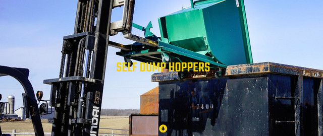 CRANE LIFT HOPPER BINS, SELF DUMPING HOPPER WITH LIFTING HOOKS. in Other in City of Toronto - Image 4