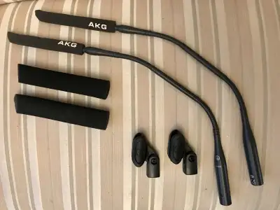 2x legendary akg CK47 on a gooseneck, View more