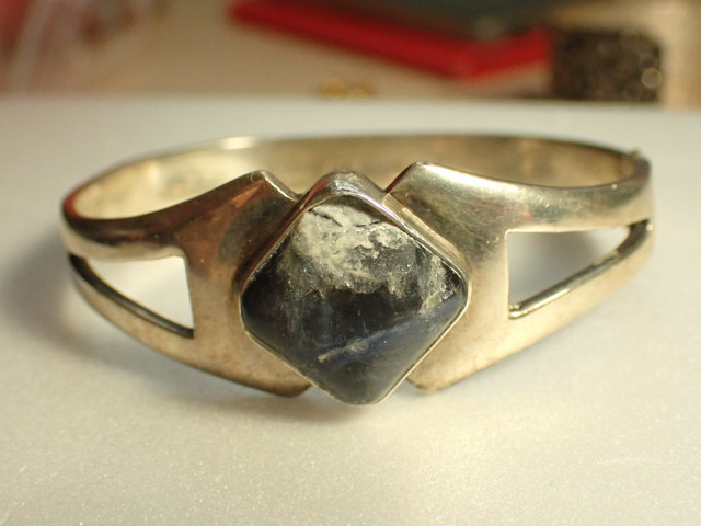 FOR SALE - Heavy Mexican silver bangle in Jewellery & Watches in Peterborough