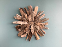 Driftwood Wall Art - Sculpted "Flower" - Bold