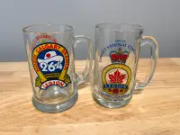 2 Collectable Royal Canadian Legion Beer Mugs