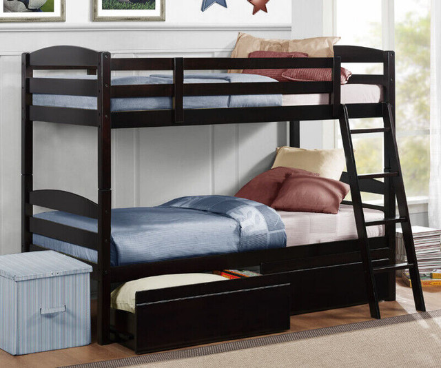 Bunk Bed Central, in stock, solid wood, NEW , from $499 to $1199 in Beds & Mattresses in Tricities/Pitt/Maple - Image 4