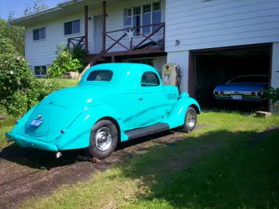 For sale - I have a rare all steel 1935 Ford 3 window coupe. 350 - 4bl, Turbo 350 tranny, Mustang 11...