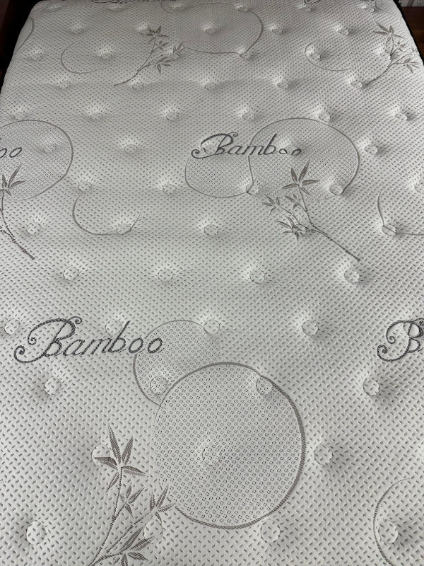 NEW IN BOX 10" Bamboo Pocket Coil Mattress in all 4 Sizes in Beds & Mattresses in Kamloops