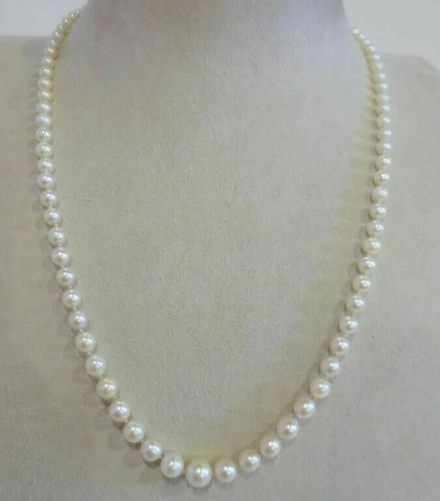 Art4u2enjoy (A) A Beautiful 83 Pearls Graduated Necklace in Arts & Collectibles in Pembroke