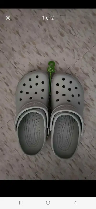 New Grey Crocs, View more