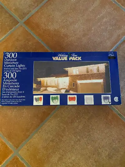 Outdoor miniature curtain lights-4 boxes, View more