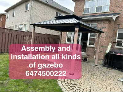 gazebo installation , View more