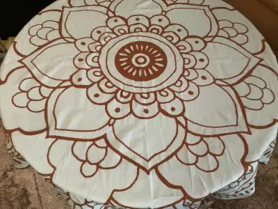 ROUND Beach towel or Table covering, View more