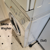 Washer and Dryer - Miele Novotronic, Stackable, White