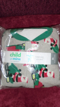 Christmas themed Toddler sleepers , NEW, each for $7