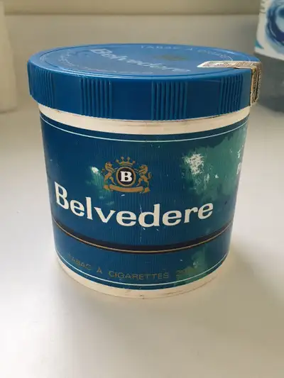 boite tabac belvedere en plastique, View more